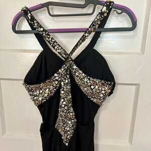 FLIP brand little black dress with rhinestones - 4
